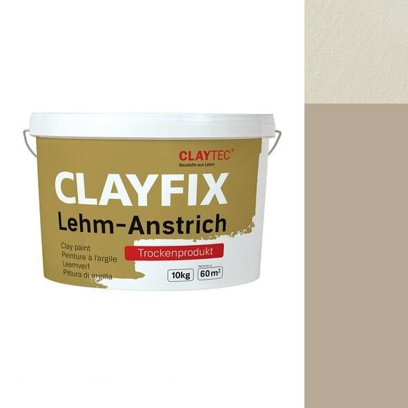 CLAYTEC CLAYFIX Lehm-Anstrich SCBR 1.3 Feinkorn - 10 kg Eimer