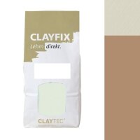 CLAYTEC CLAYFIX Lehm-Anstrich BR 1 ohne Korn - 1,5 kg Beutel