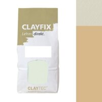 CLAYTEC CLAYFIX Lehm-Anstrich GE 2 ohne Korn - 1,5 kg Beutel