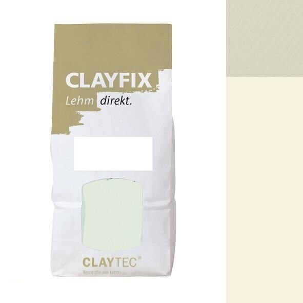 CLAYTEC CLAYFIX Lehm-Anstrich Seiden-Weiss ohne Korn - 1,5 kg Beutel