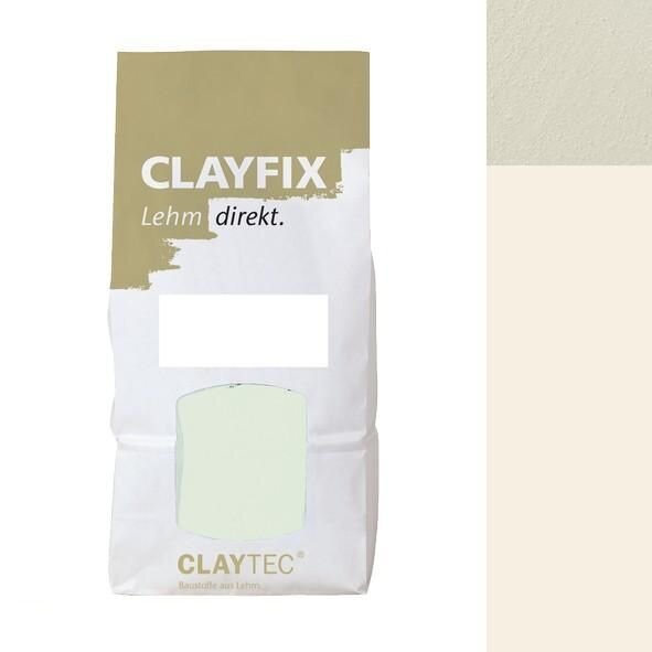 CLAYTEC CLAYFIX Lehm-Anstrich Edel-Weiss Feinkorn - 1,5 kg Beutel