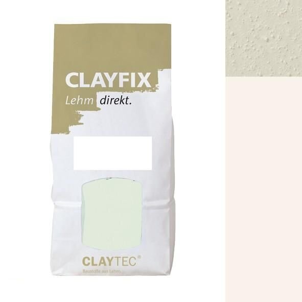 CLAYTEC CLAYFIX Lehm-Anstrich Magnoilien-Weiss Grobkorn - 1,5 kg Beutel