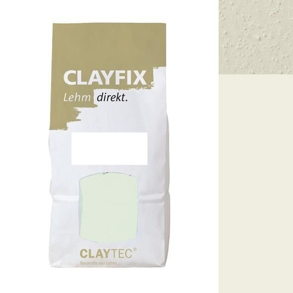 CLAYTEC CLAYFIX Lehm-Anstrich Lilien-Weiss Grobkorn - 1,5 kg Beutel