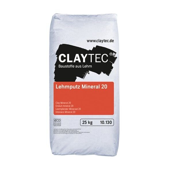 CLAYTEC Lehmputz Mineral 20 - 25 kg Sack