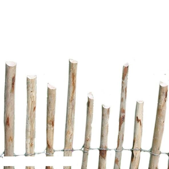 WoodLine Staketenzaun Dolomiten, 1,50 m hoch,  Lattenabstand ca. 5 cm, 5 m lang - 1 Rolle
