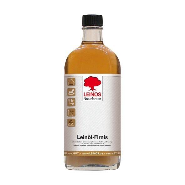 Leinos Leinöl-Firnis 230  - 0,25 l Flasche