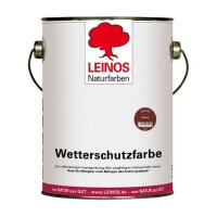 Leinos Wetterschutzfarbe auf Ölbasis 850 Erdbraun -...