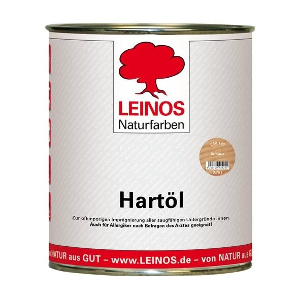 Leinos Hartöl 240 Bernstein - 0,75 l Dose