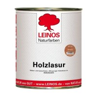 Leinos Holzlasur für außen 260 Teak dunkel -...