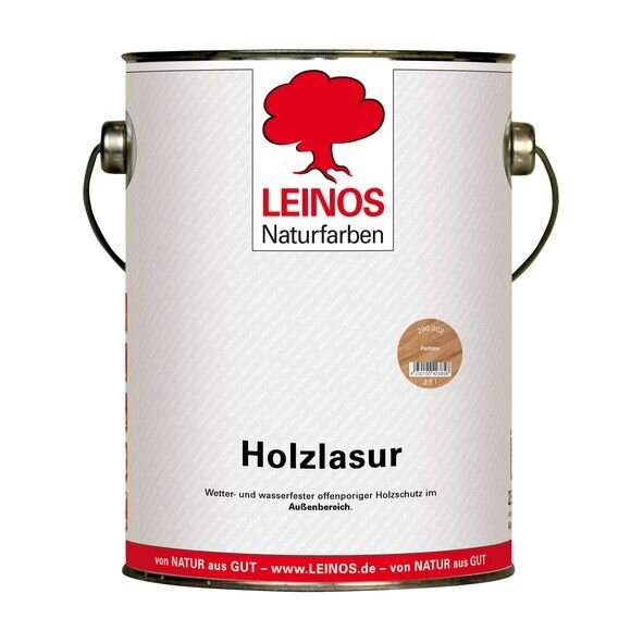 Leinos Holzlasur für außen 260 Farblos - 2,5 l Dose