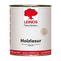 Leinos Holzlasur für innen 261 Farblos - 0,75 l Dose