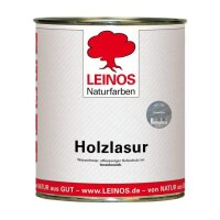Leinos Holzlasur für innen 261 Friesenblau - 0,75 l...