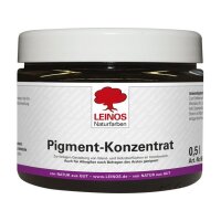 Leinos Pigment-Konzentrat 668 Ebenholz-Schwarz - 0,5 l Glas