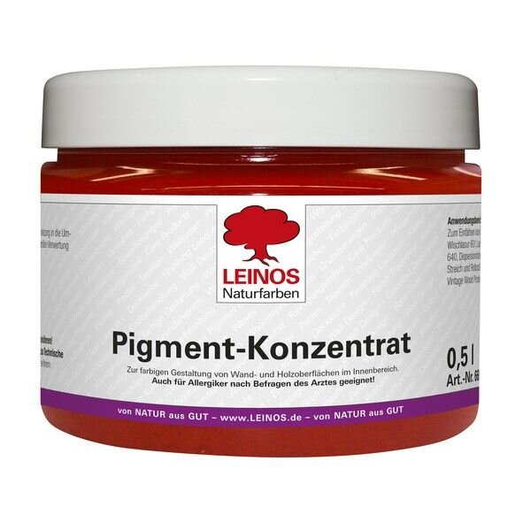 Leinos Pigment-Konzentrat 668 Krapp-Dunkelrot - 0,5 l Glas