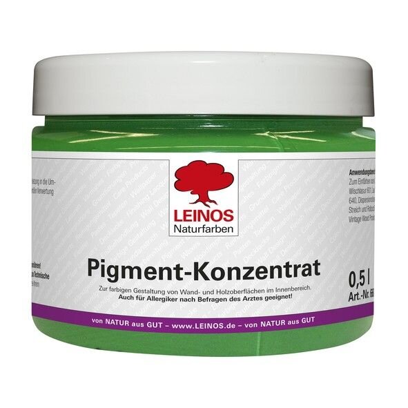 Leinos Pigment-Konzentrat 668 Spinell-Grün - 0,5 l Glas