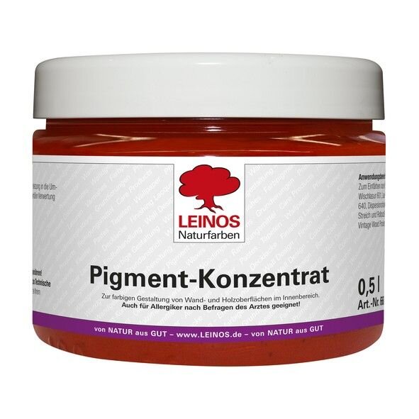 Leinos Pigment-Konzentrat 668 Krapp-Hellrot - 0,5 l Glas
