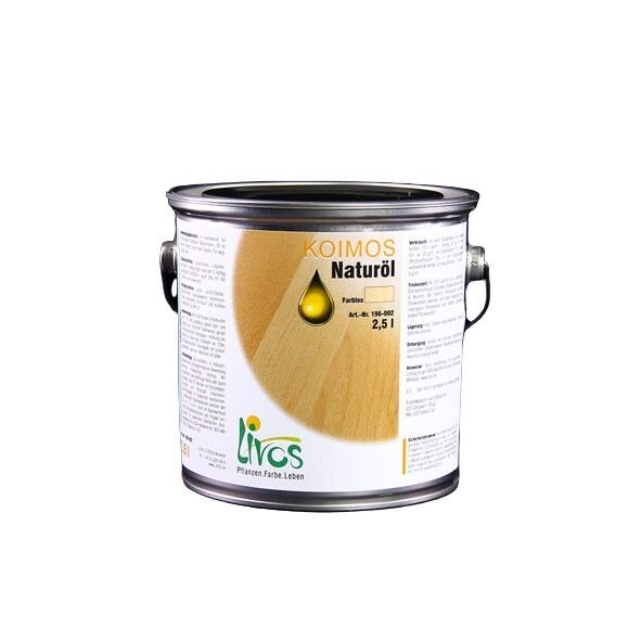 LIVOS Koimos Naturöl 196 farblos - 0,375 l Gebinde - MHD überschritten